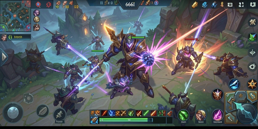 Screenshot utama gameplay 666I dengan karakter yang sedang bertarung.