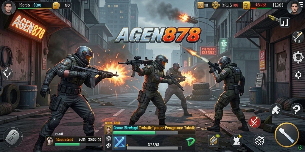 Screenshot gameplay AGEN878 yang menampilkan strategi pertempuran yang mendebarkan.