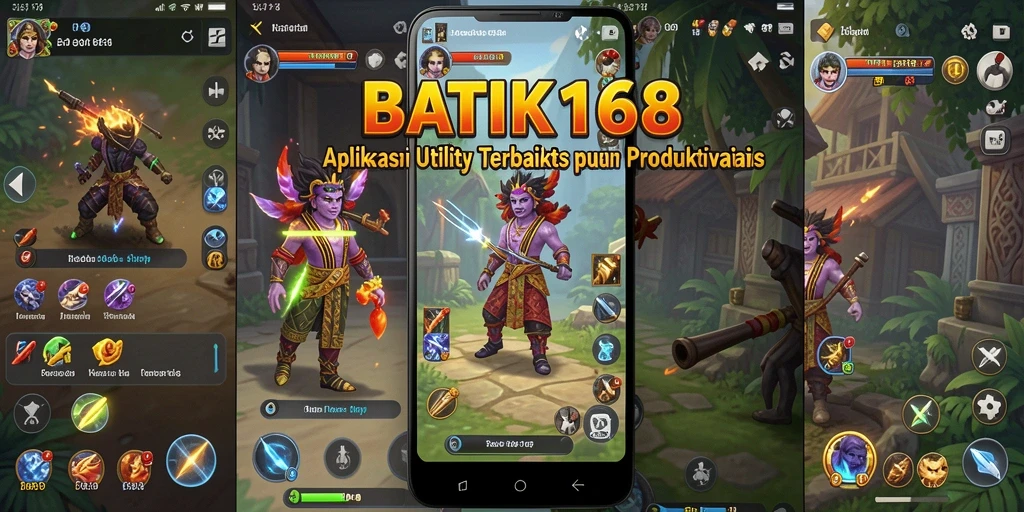 Tampilan menakjubkan dari berbagai desain batik dalam aplikasi.