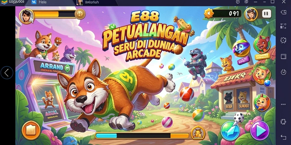 Screenshot gameplay utama E88 dengan aksi yang mendebarkan.