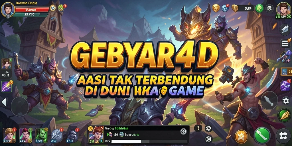 Tampilan mendebarkan dari gameplay GEBYAR4D yang penuh aksi.