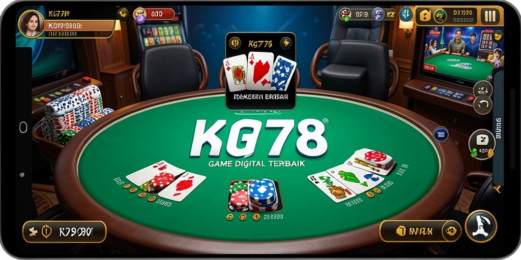 Tampilan gameplay menarik dengan suasana poker yang mendebarkan.