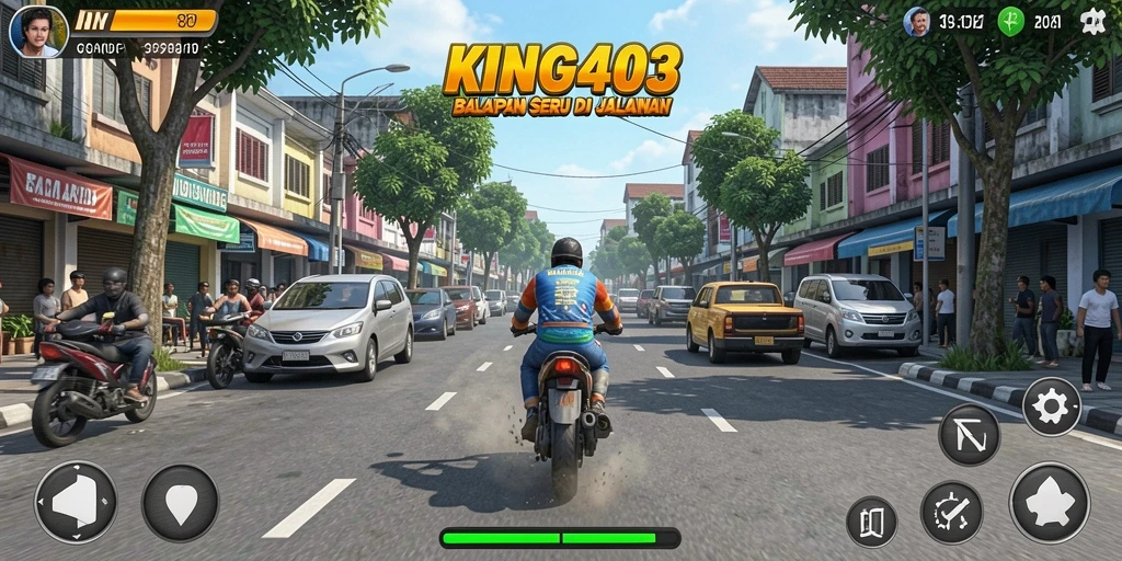 Tampilan menarik dari KING403 yang menunjukkan keseruan balapan.