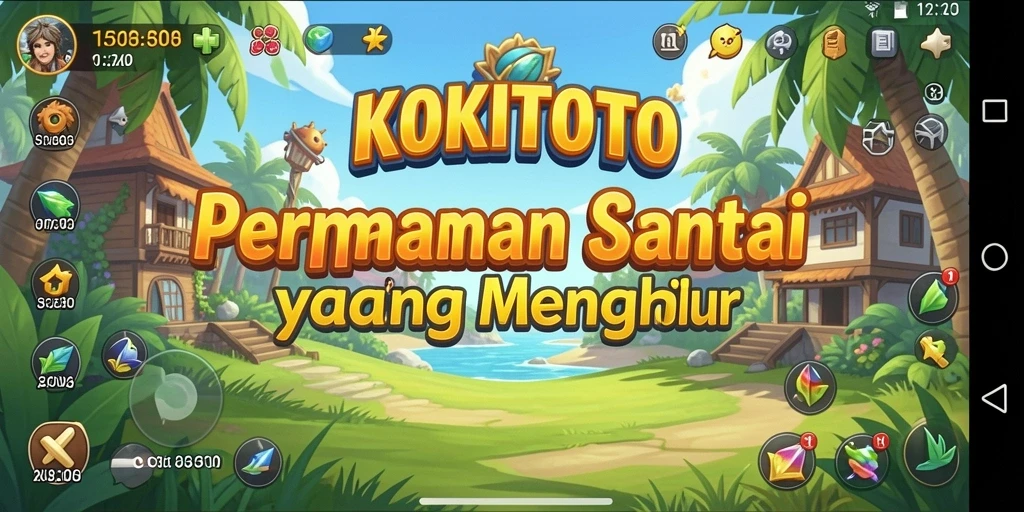 Screenshot KOKITOTO menampilkan momen seru saat bermain game casual.