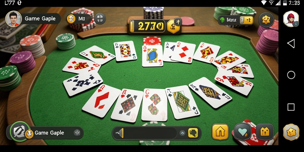 Screenshot L777 menampilkan gameplay seru Gaple yang menarik.