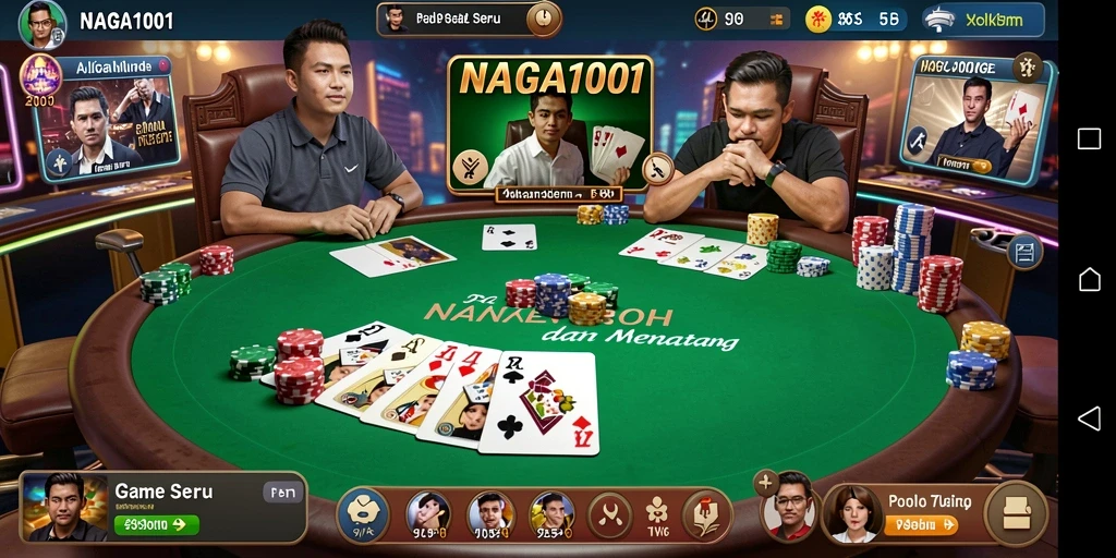 Gameplay seru NAGA1001 dengan taruhan poker yang menegangkan.