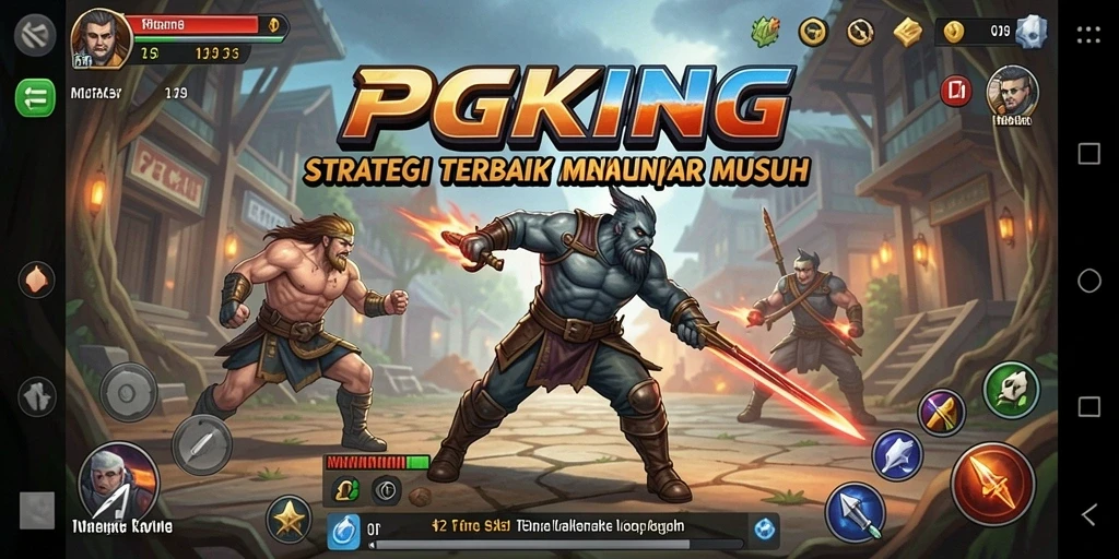 Tampilan strategis dari gameplay PGKING yang intens dan mendebarkan.