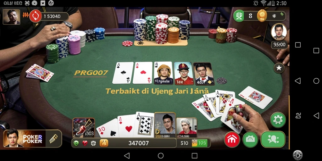 Tampilan gameplay menarik dari PRG007 dengan fitur Poker yang mengasyikkan.