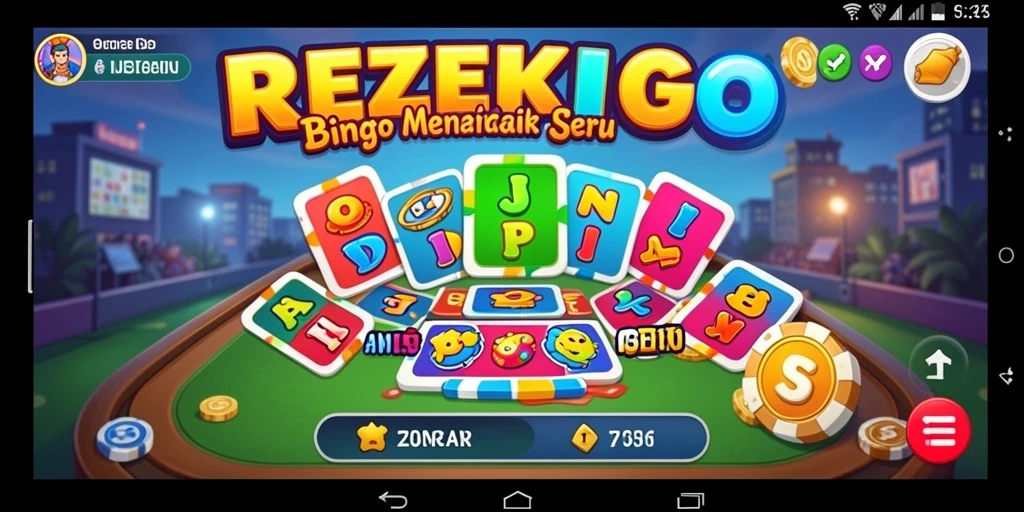 Screenshot gameplay REZEKIGO dengan suasana Bingo yang seru.