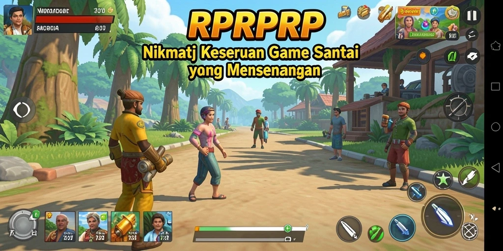 Tangkapan layar utama RPRPRP menampilkan gameplay yang seru dan menarik.