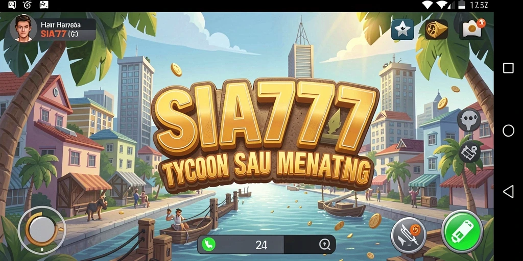 Tampilan gameplay SIA777 menunjukkan serunya membangun empire bisnis.