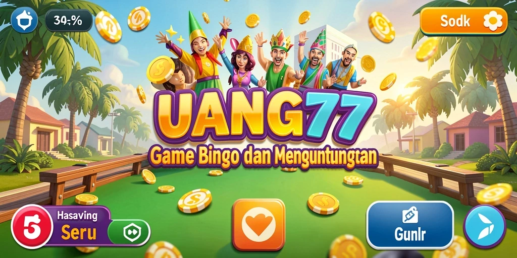 Tampilan gameplay seru dan interaktif dari UANG77 yang menarik.
