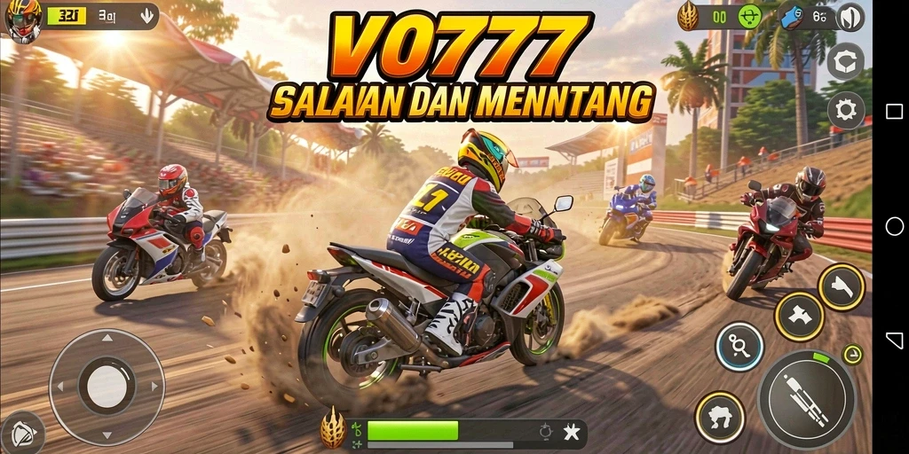 Tampilan menakjubkan dari gameplay balapan motor VO777.